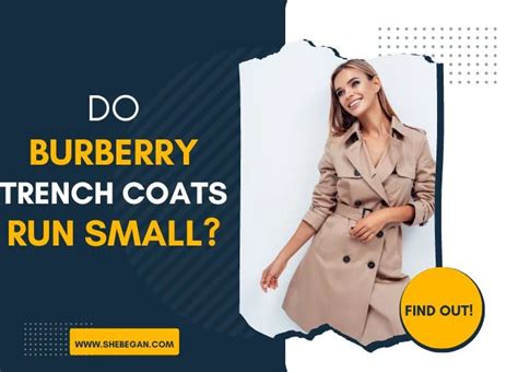 do burberry trench coats run small